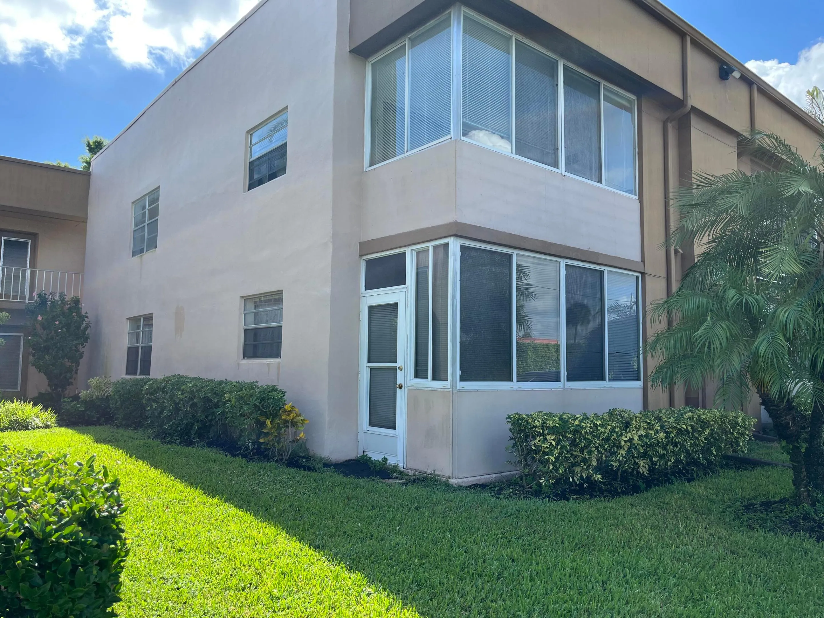 enclosed rear patio