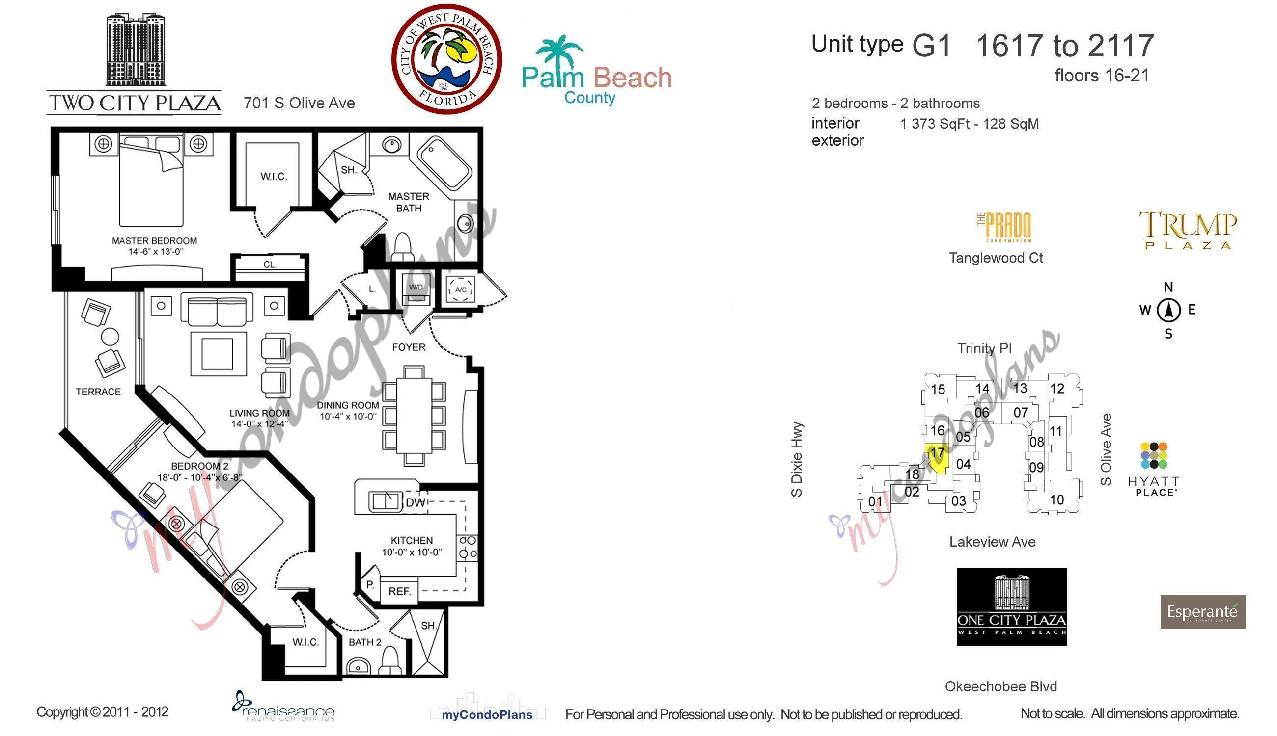 Floor Plan Penthouse 1817