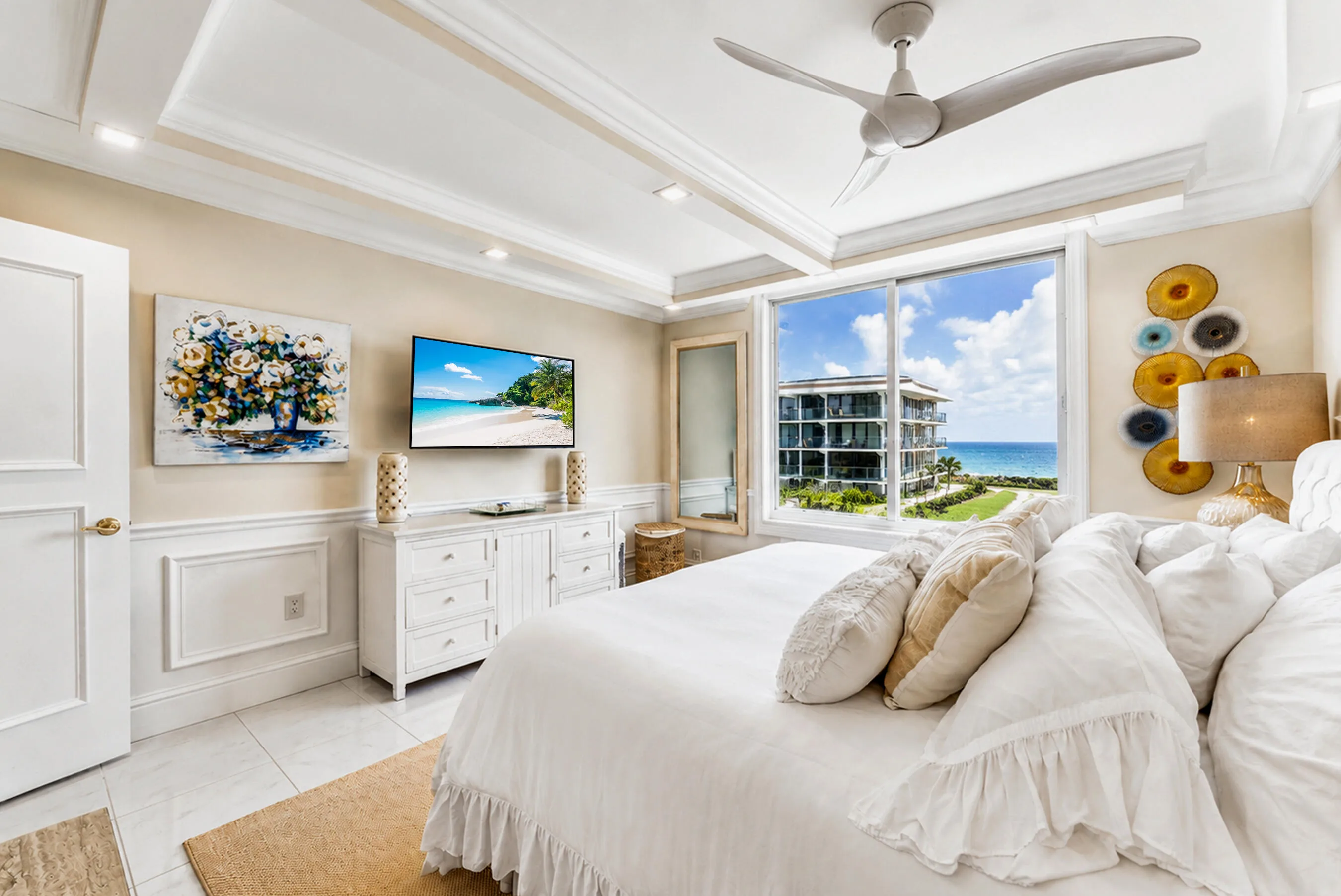 King size Bed in the Master