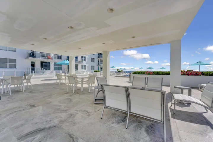 Covered outdoor seating