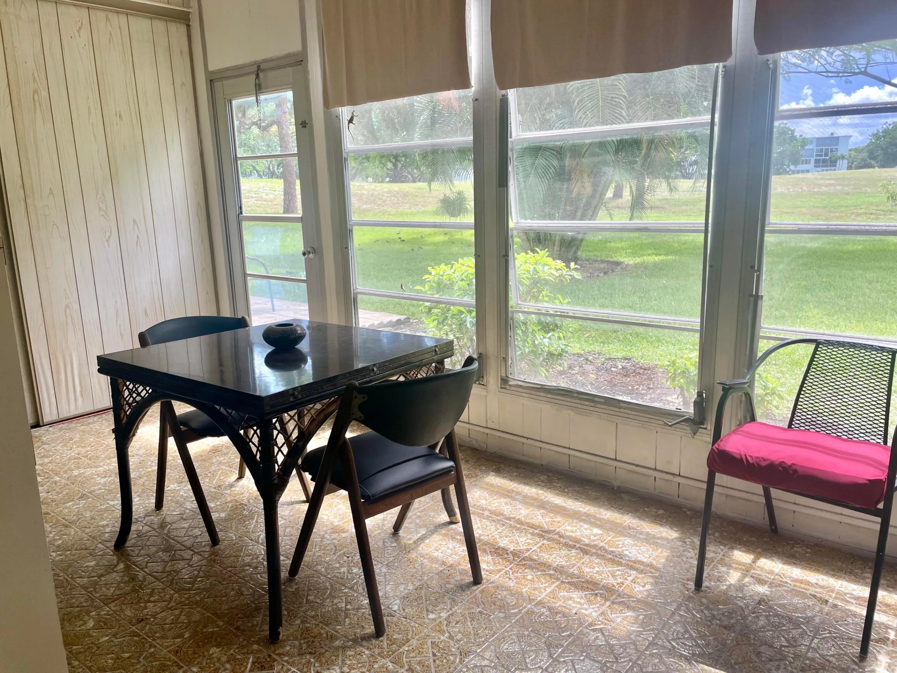 Patio with Exit Door.