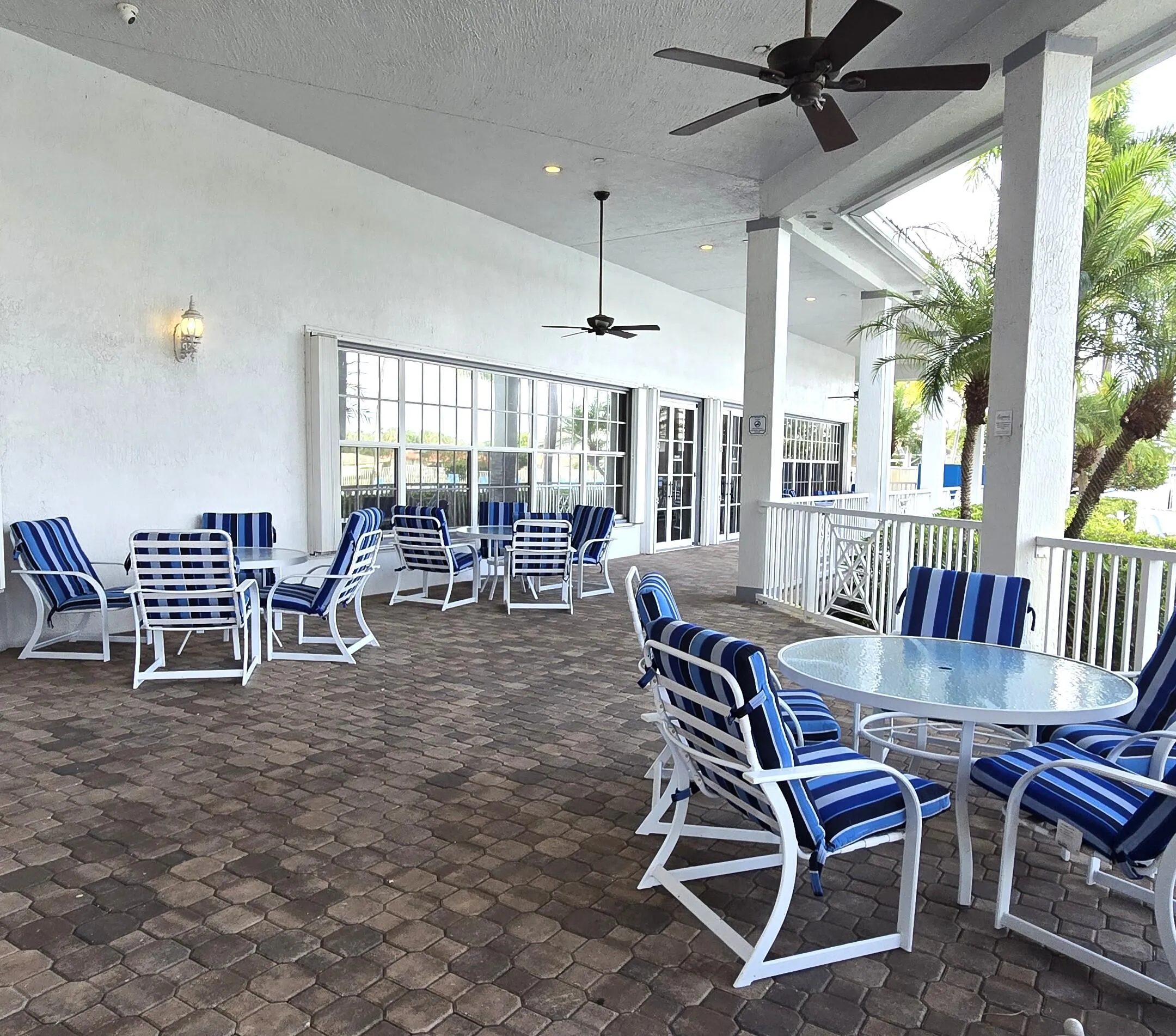 Clubhouse veranda