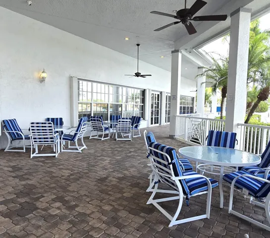 Clubhouse veranda