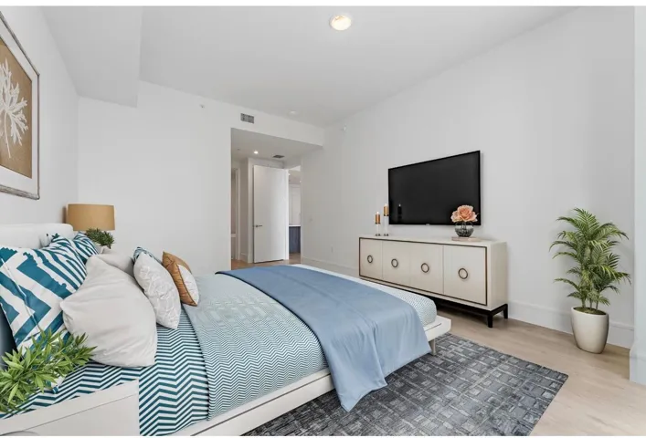 Virtually Staged Master Bedroom