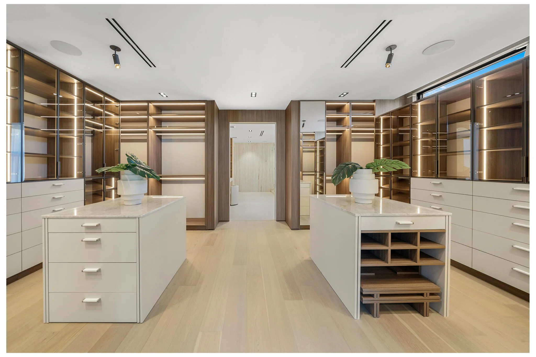 Primary closet
