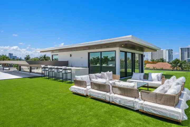 Rooftop outdoor lounge and bar