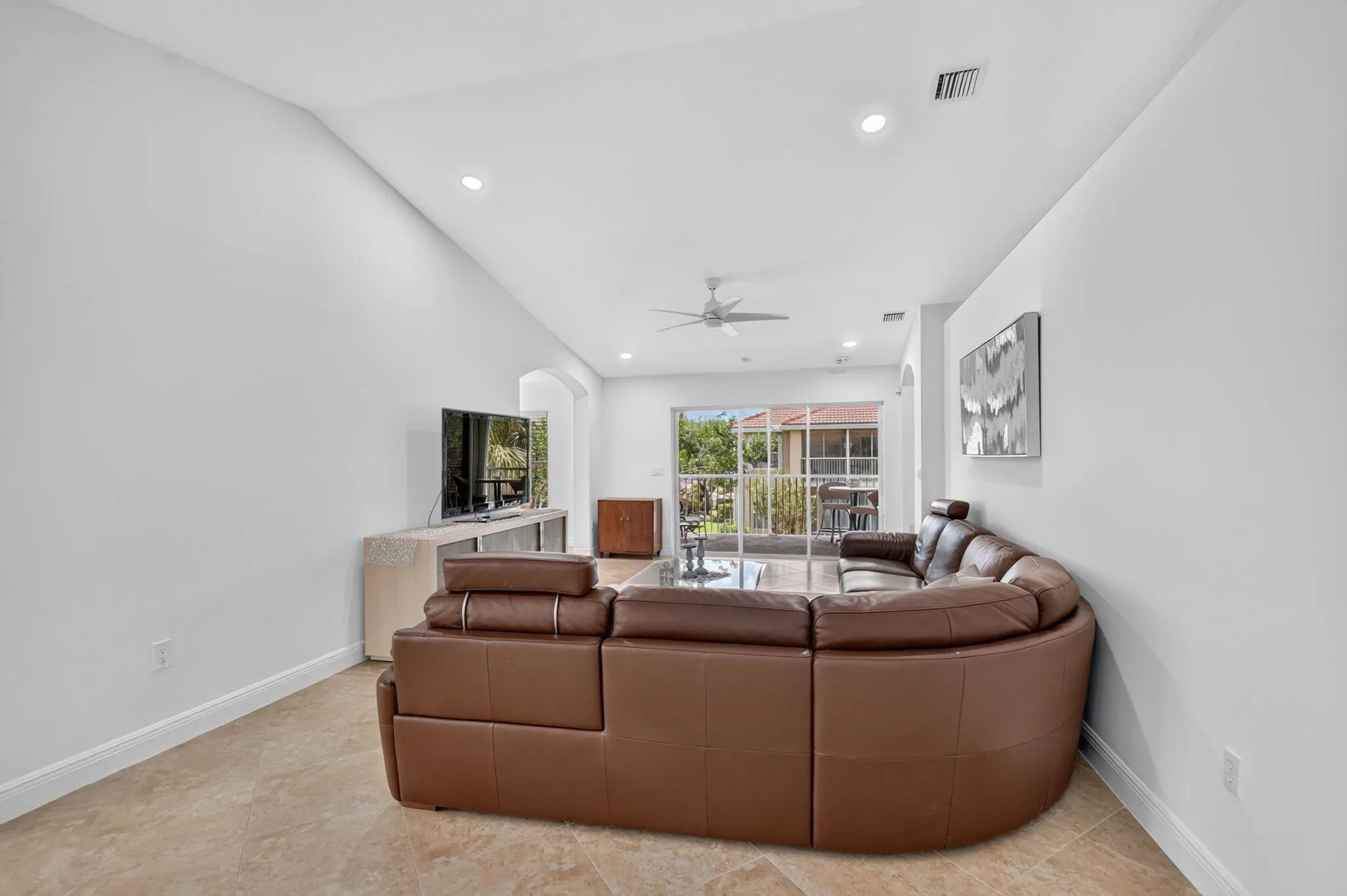 spacious living room