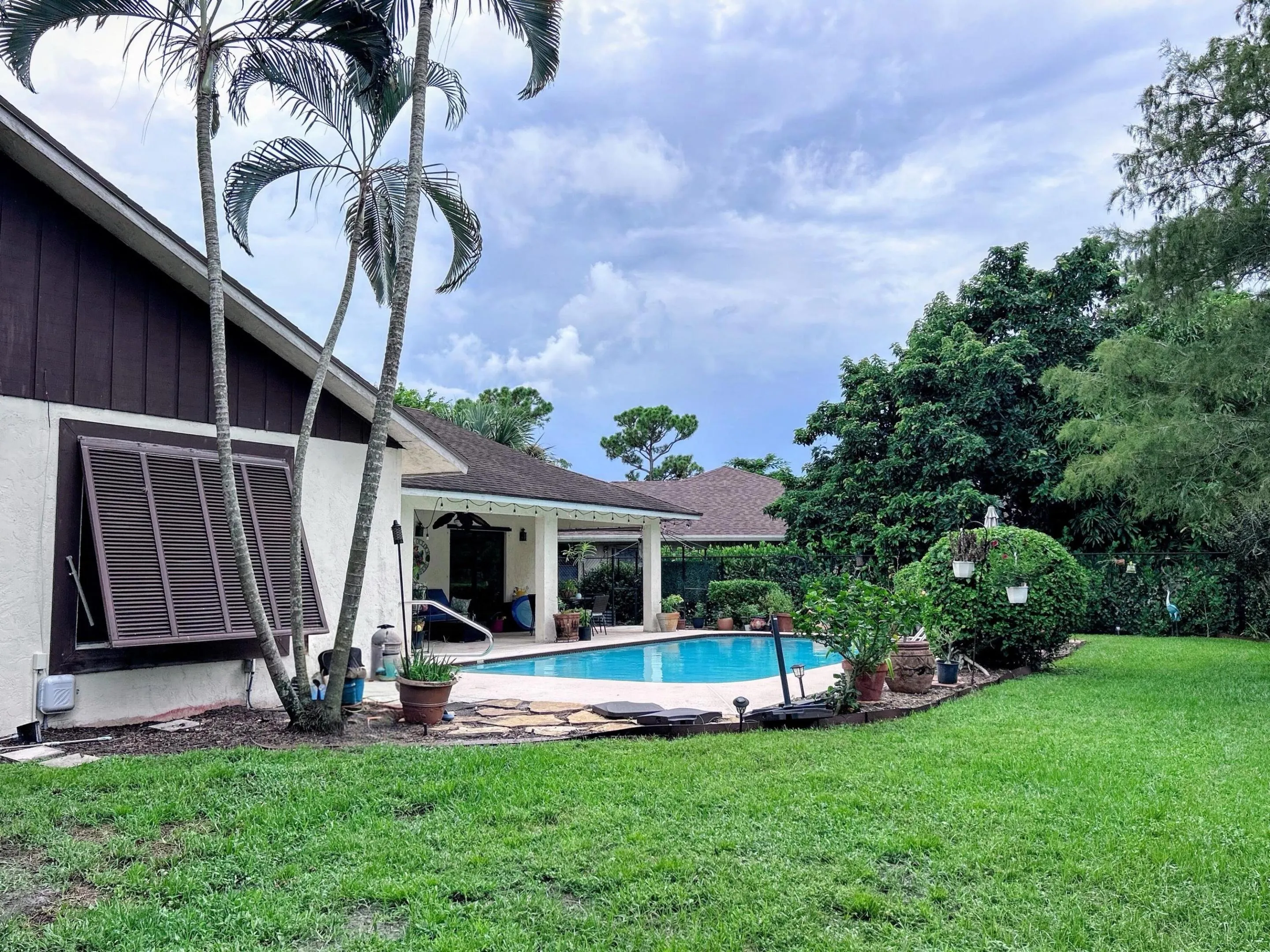 Home with bahama shutters