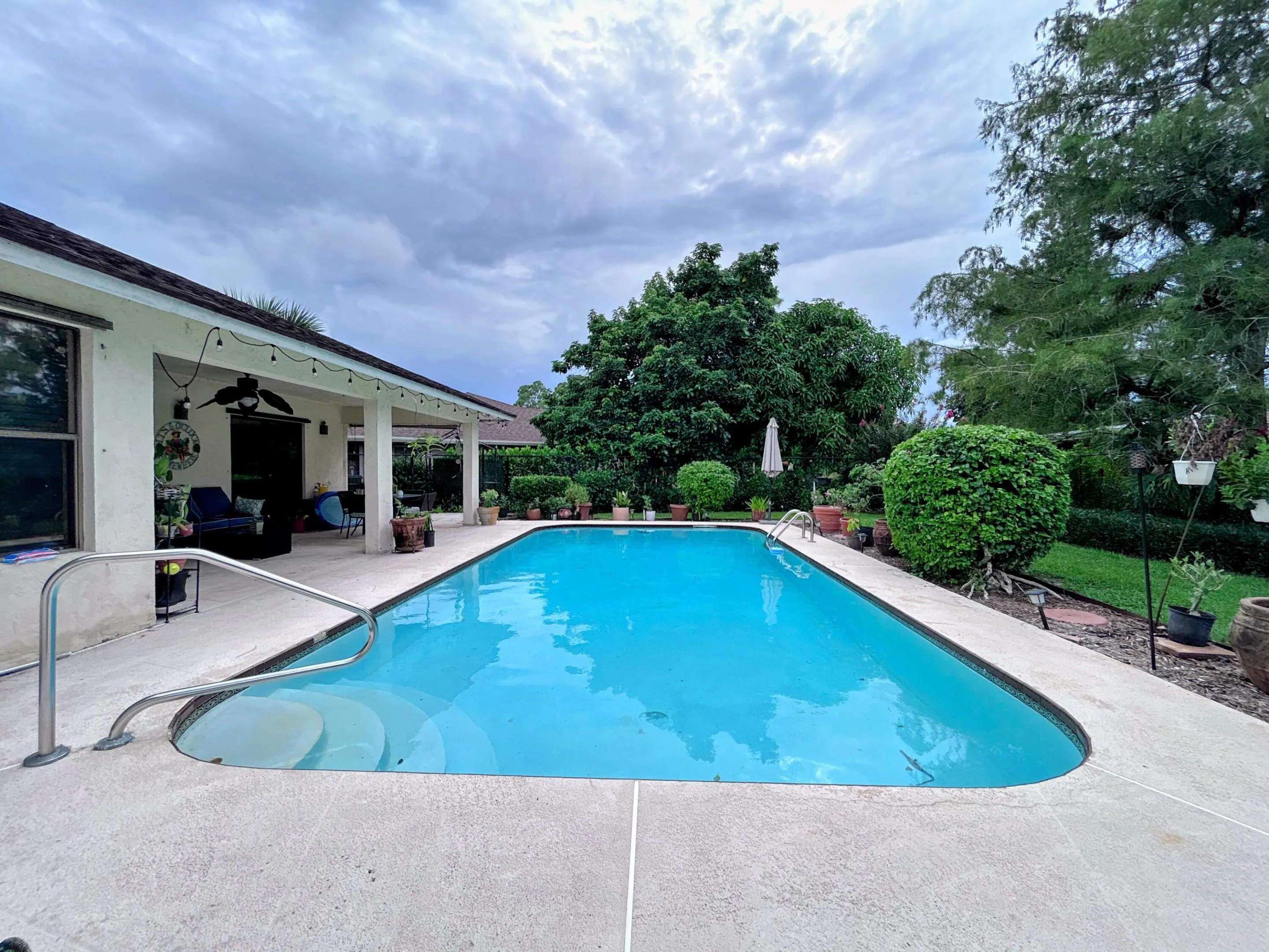 Large inground pool