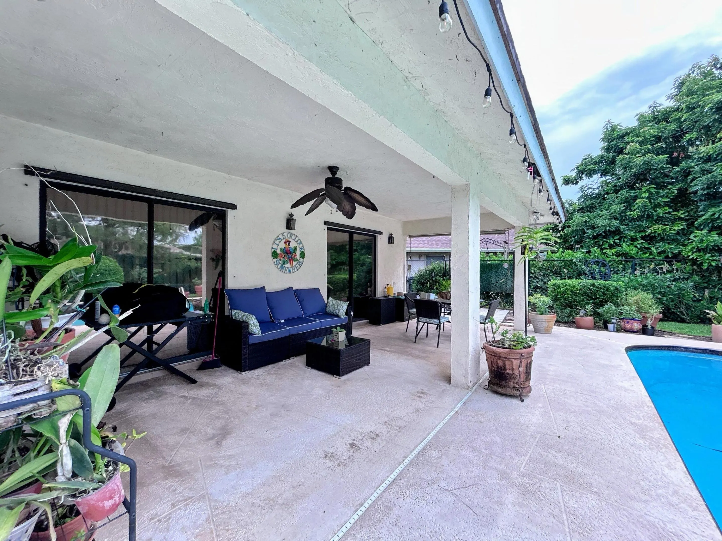 Covered patio