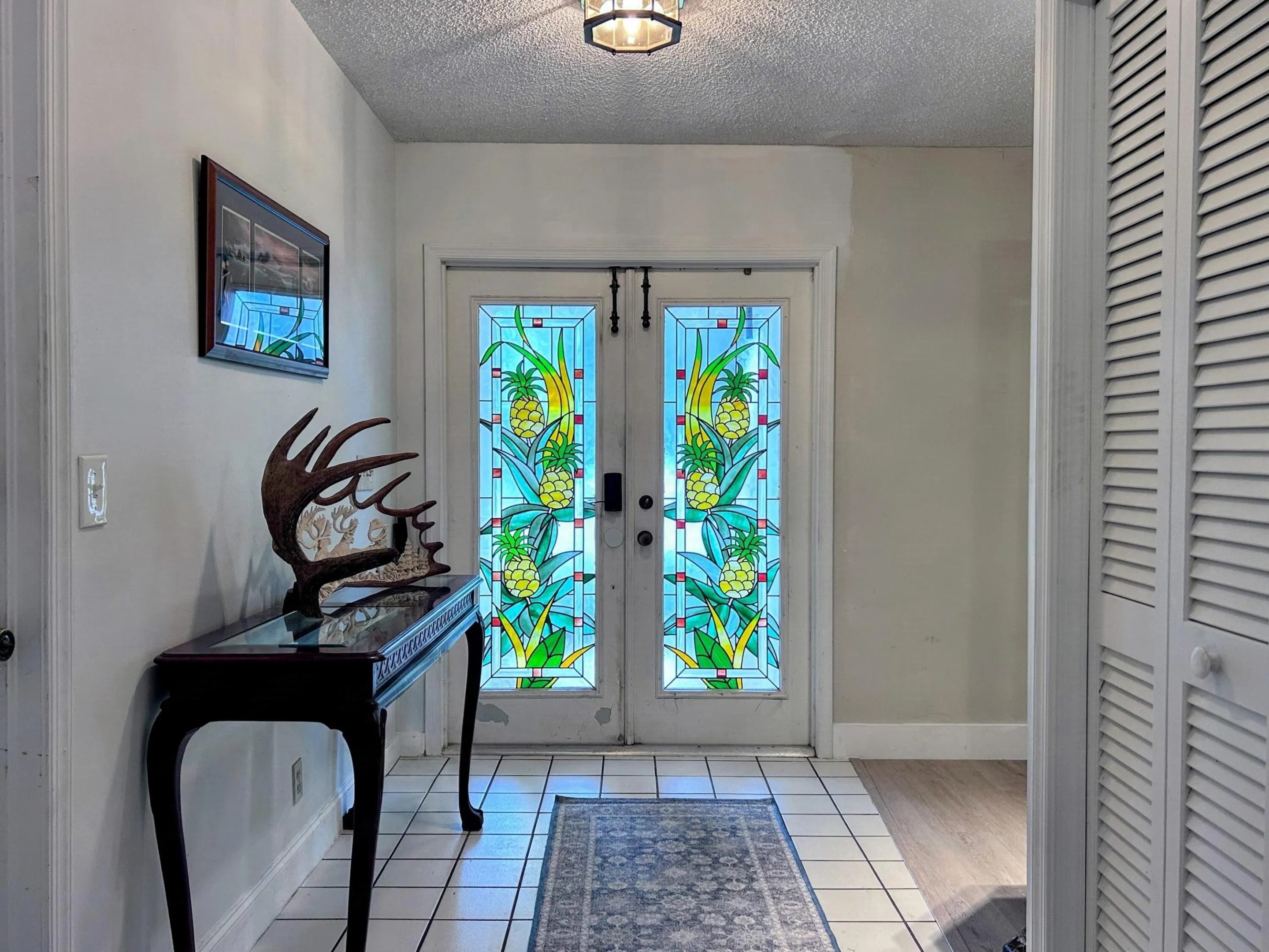 Beautiful double stained glass doors