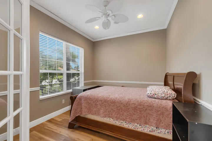 Private 4th Bedroom/Den/Office with Elegant French Doors