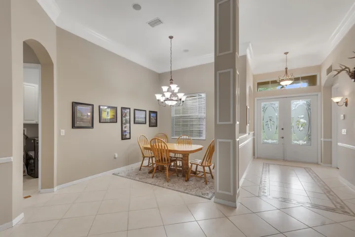 Vestibule and Dining area from the Great Room
