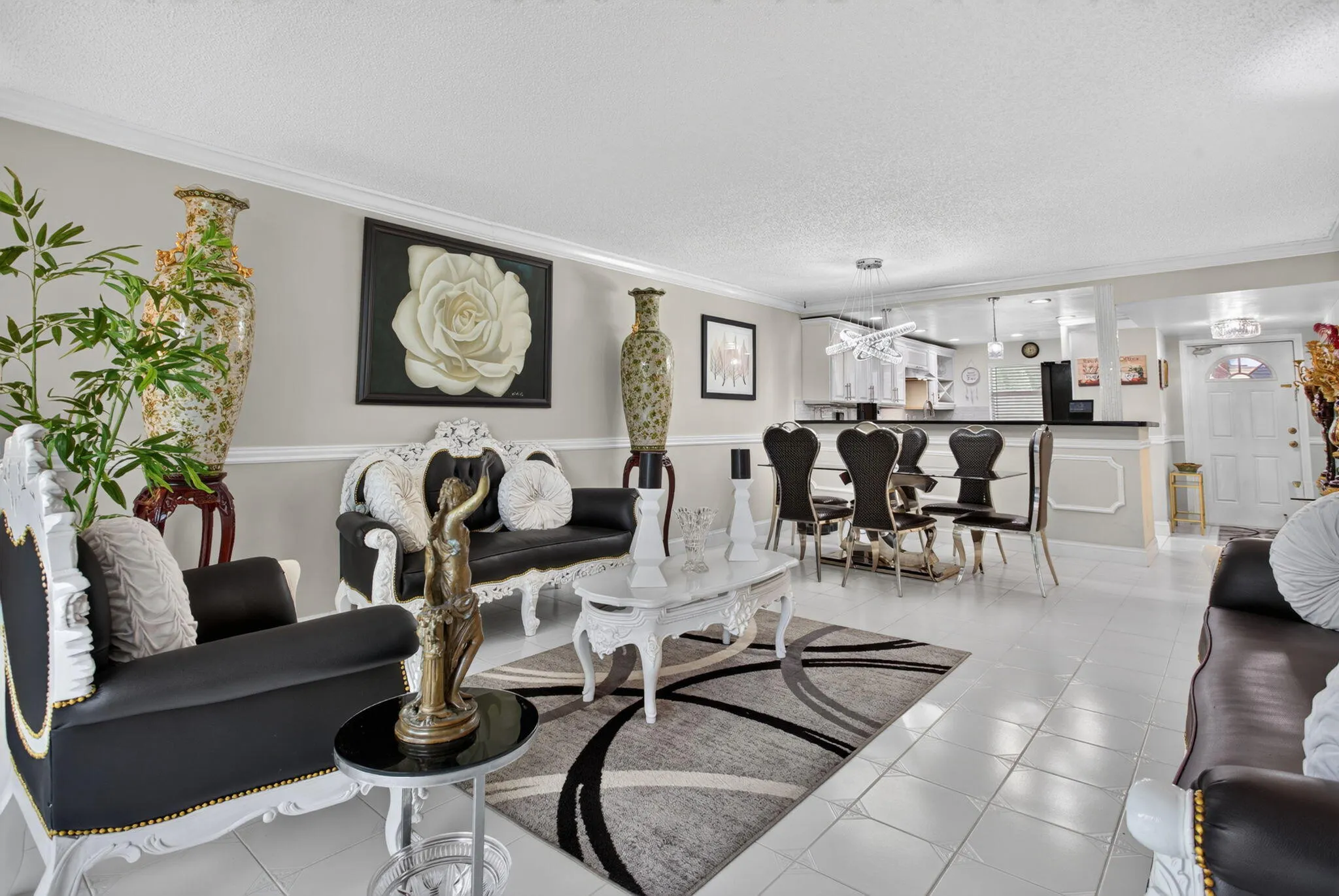 VIEW OF YOUR LIVING DINING AREA FROM YOUR BALCONY
