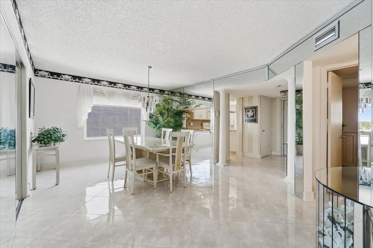 dining room with window