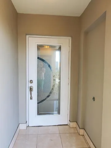 In addition to the front door there is a hurricane shutter