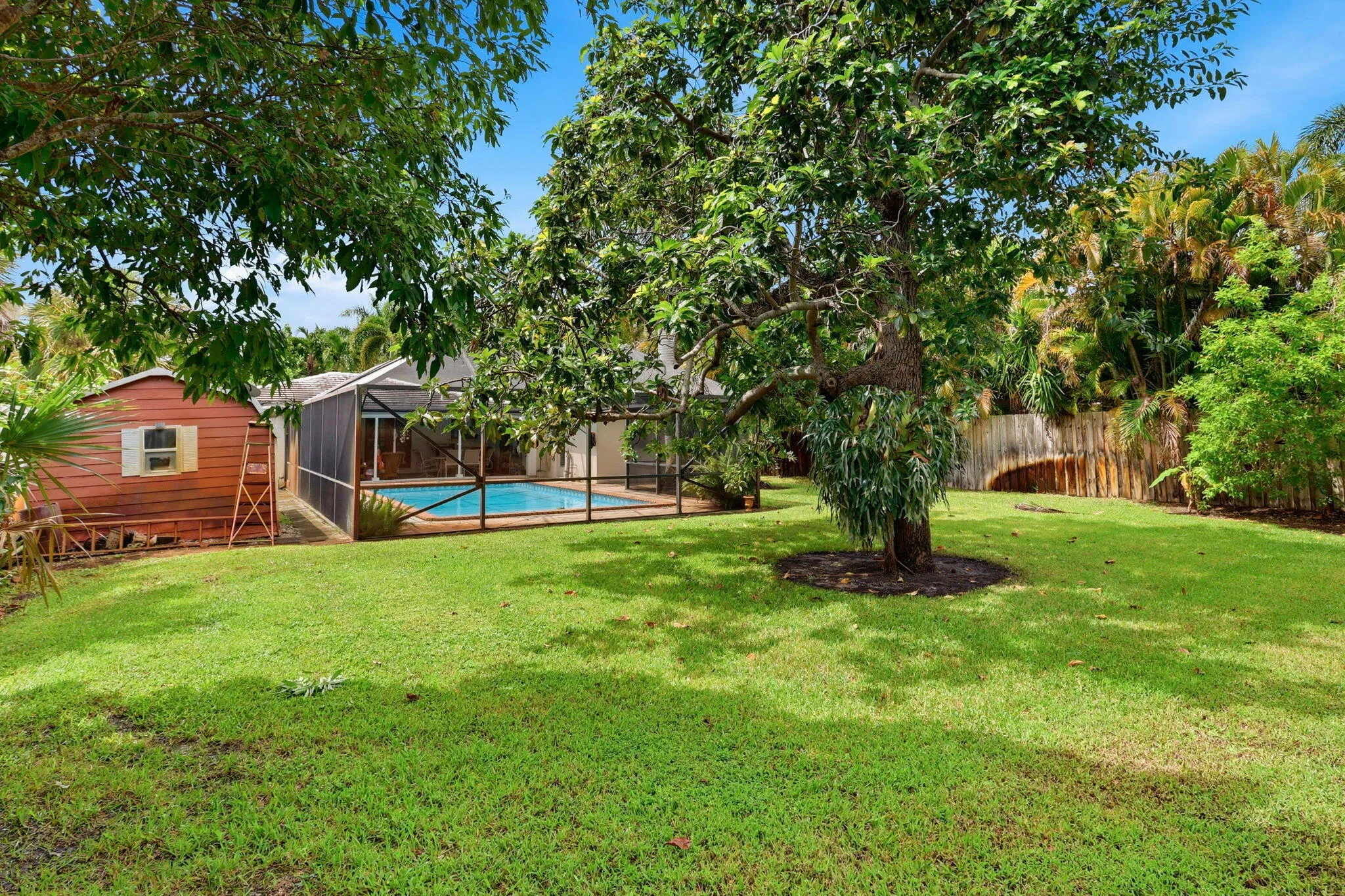 Large yard