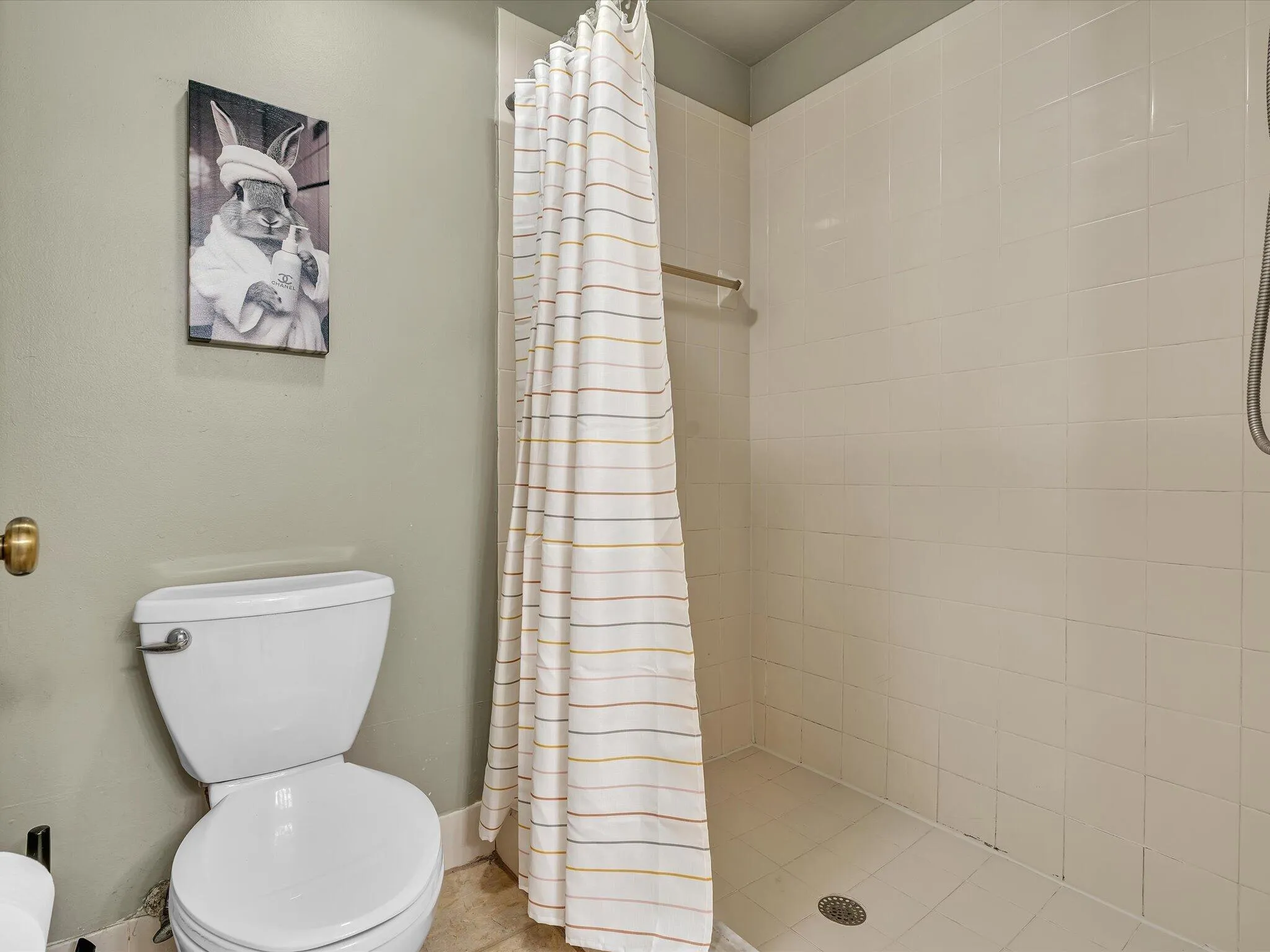 primary step in shower