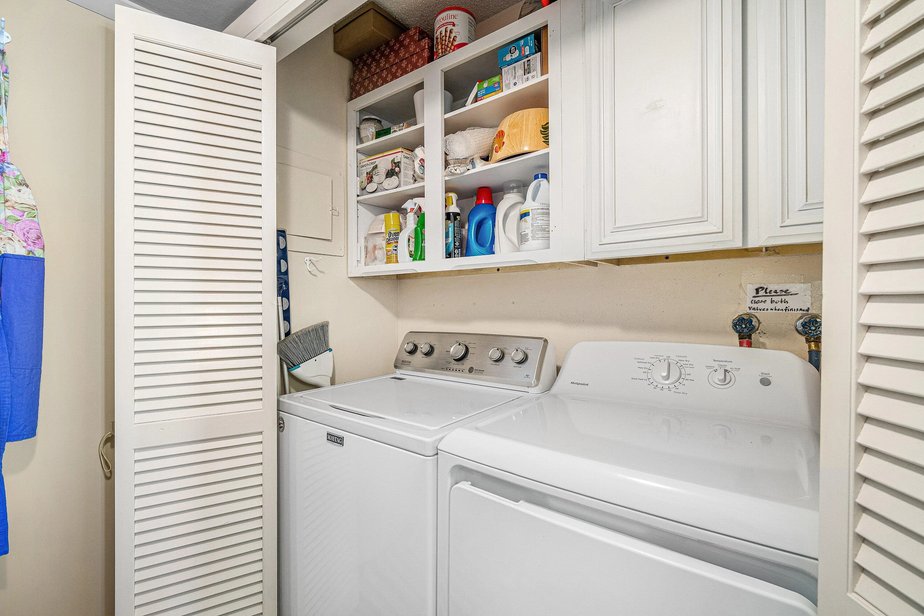 Inside utility room