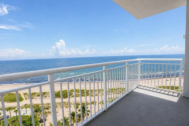 Balcony direct ocean view with no condo above you!