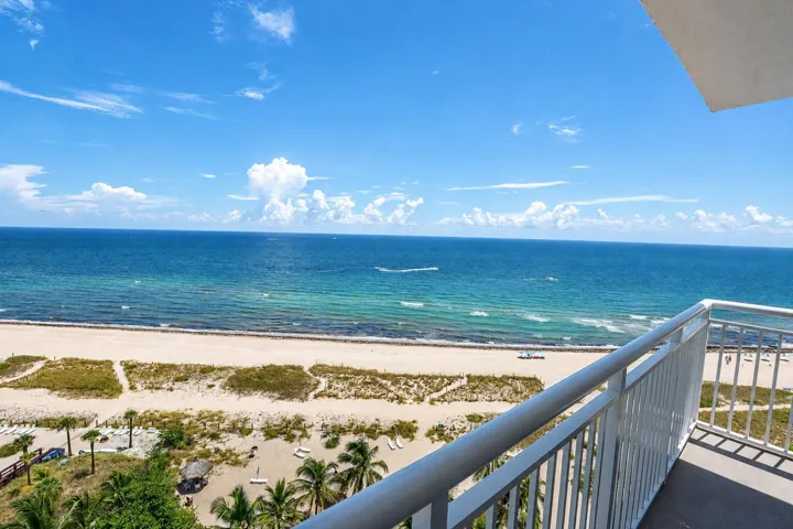 Balcony view of the ocean!