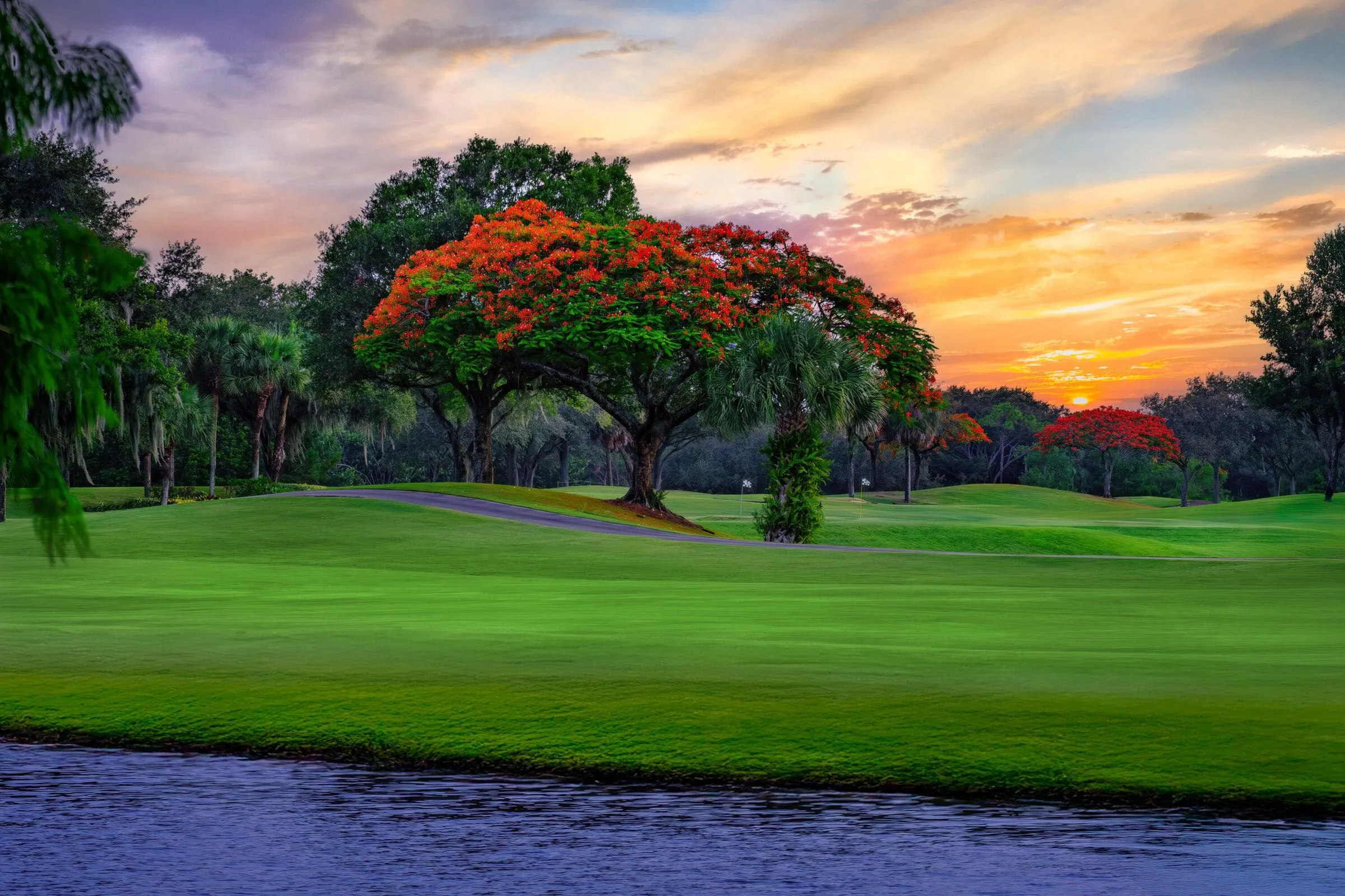 Numerous Golf Courses
