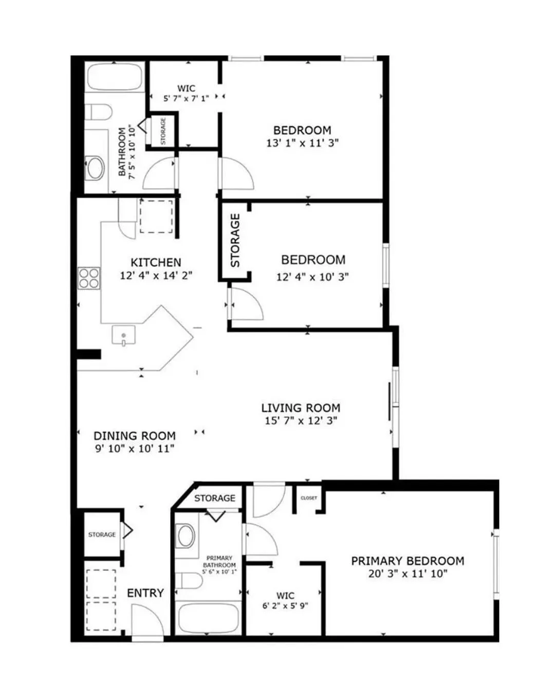 Unit 202 floorplan