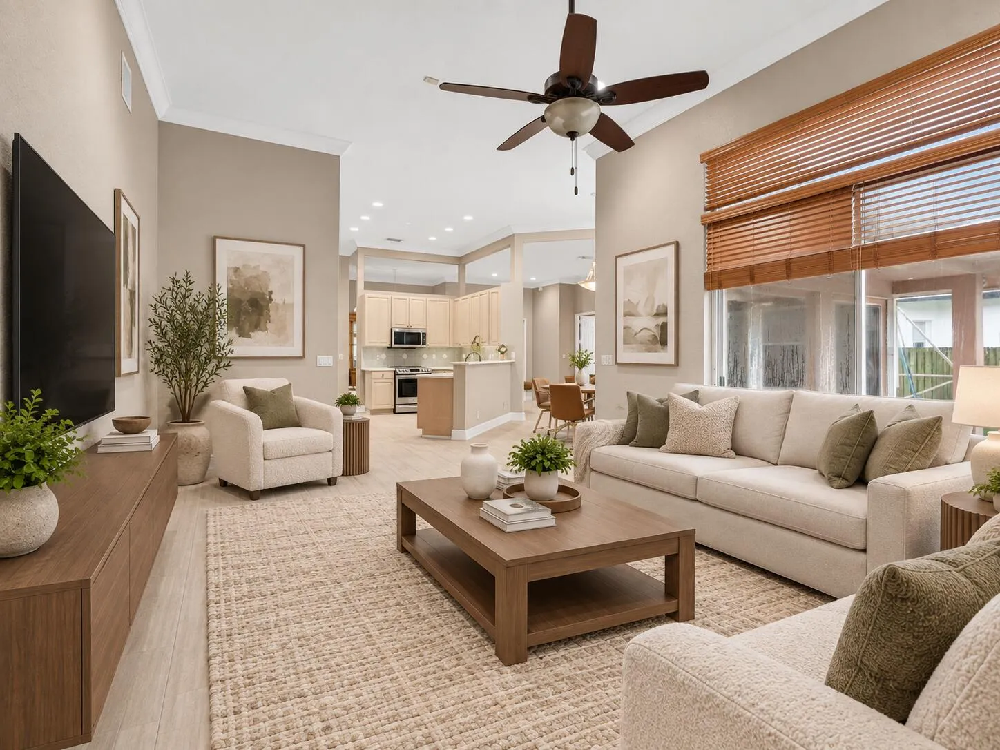 Family Room - Virtually Staged