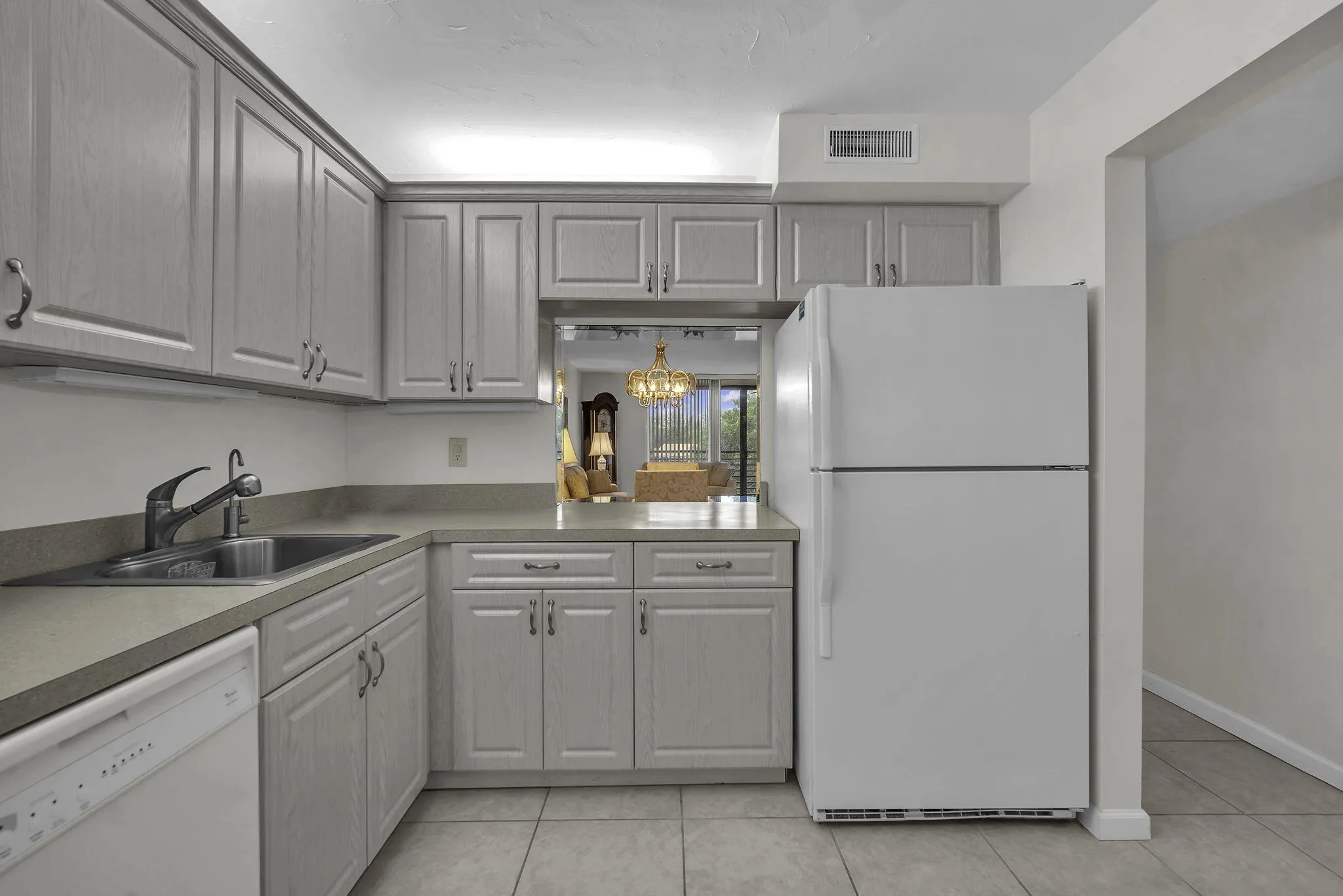 Kitchen pass through to Dining Room