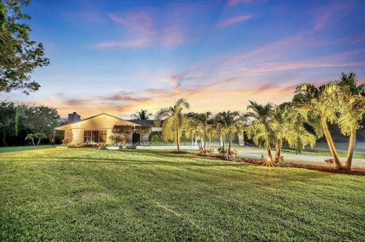 Twilight Front Yard