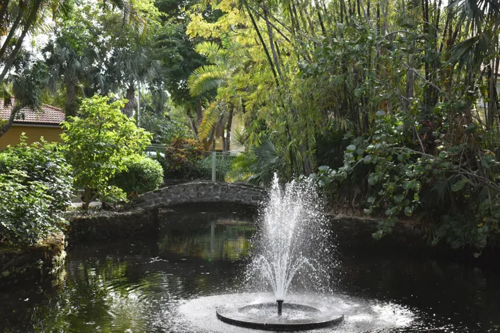Yacht Club Fountain in Meditation Garden