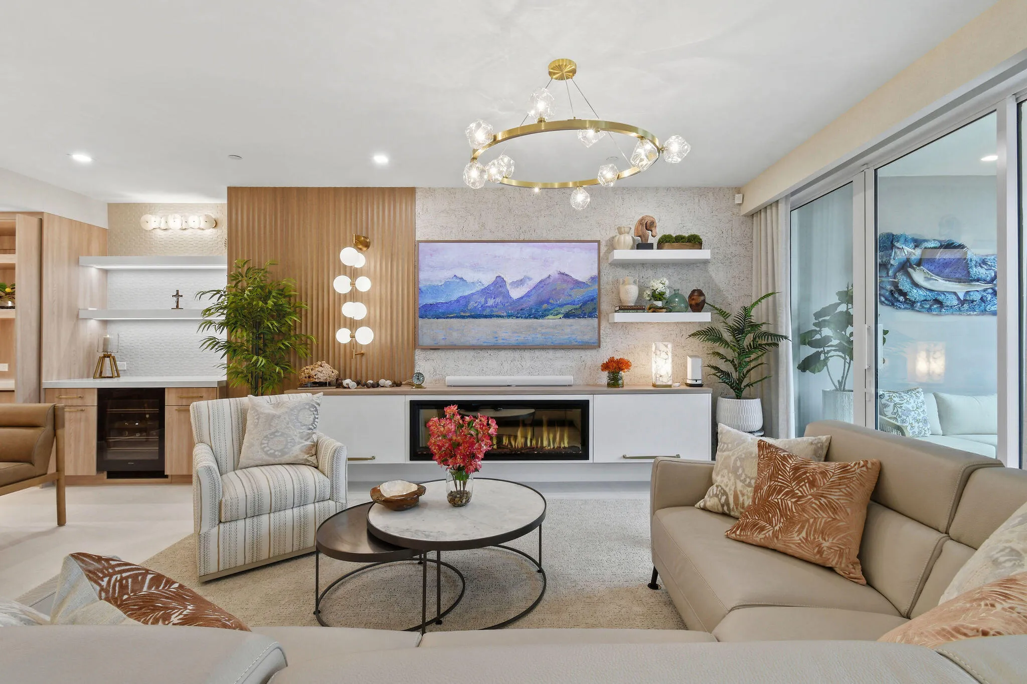 Living Room - view of balcony