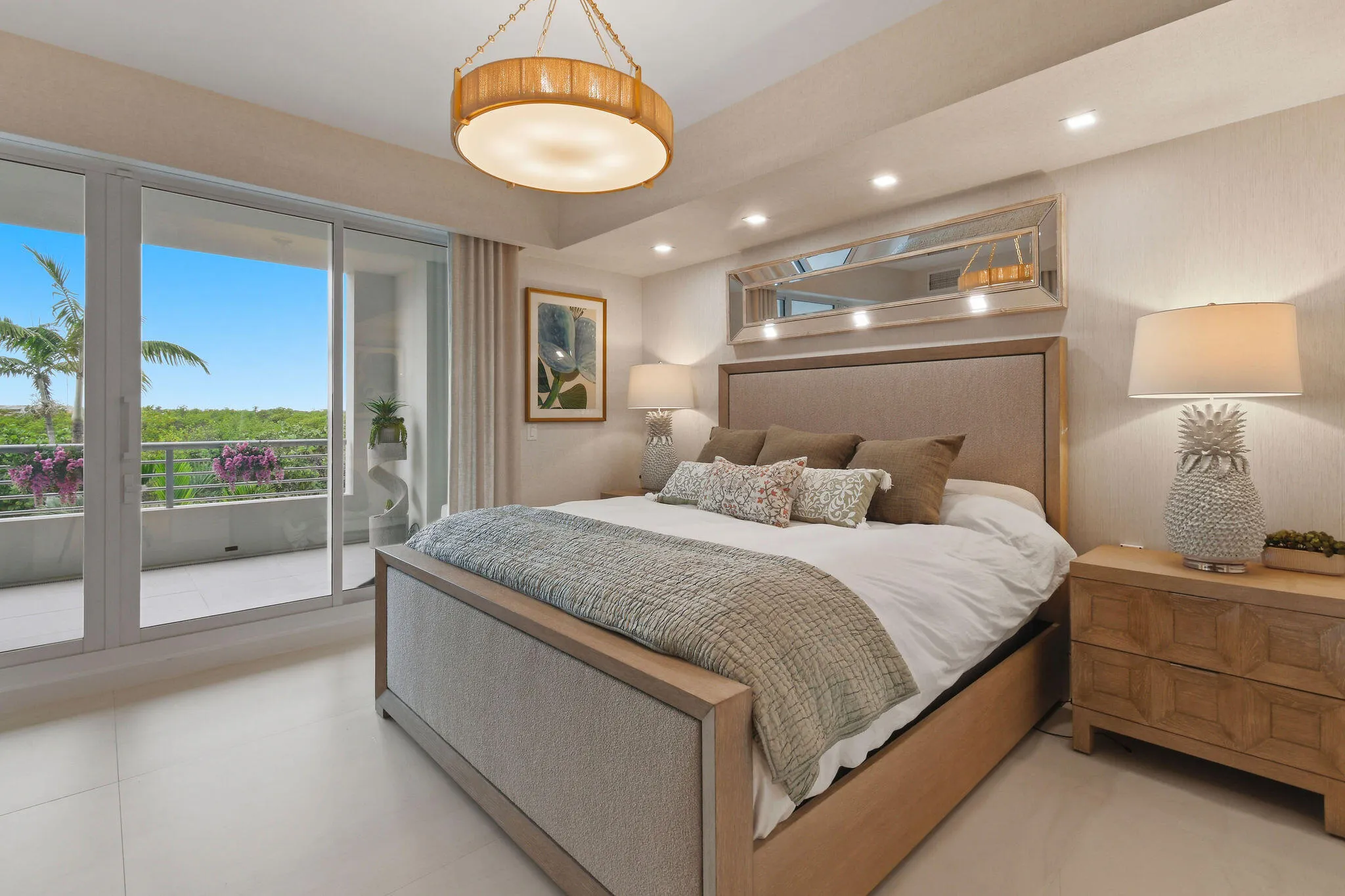 1st Master Bedroom with entrance to balcony