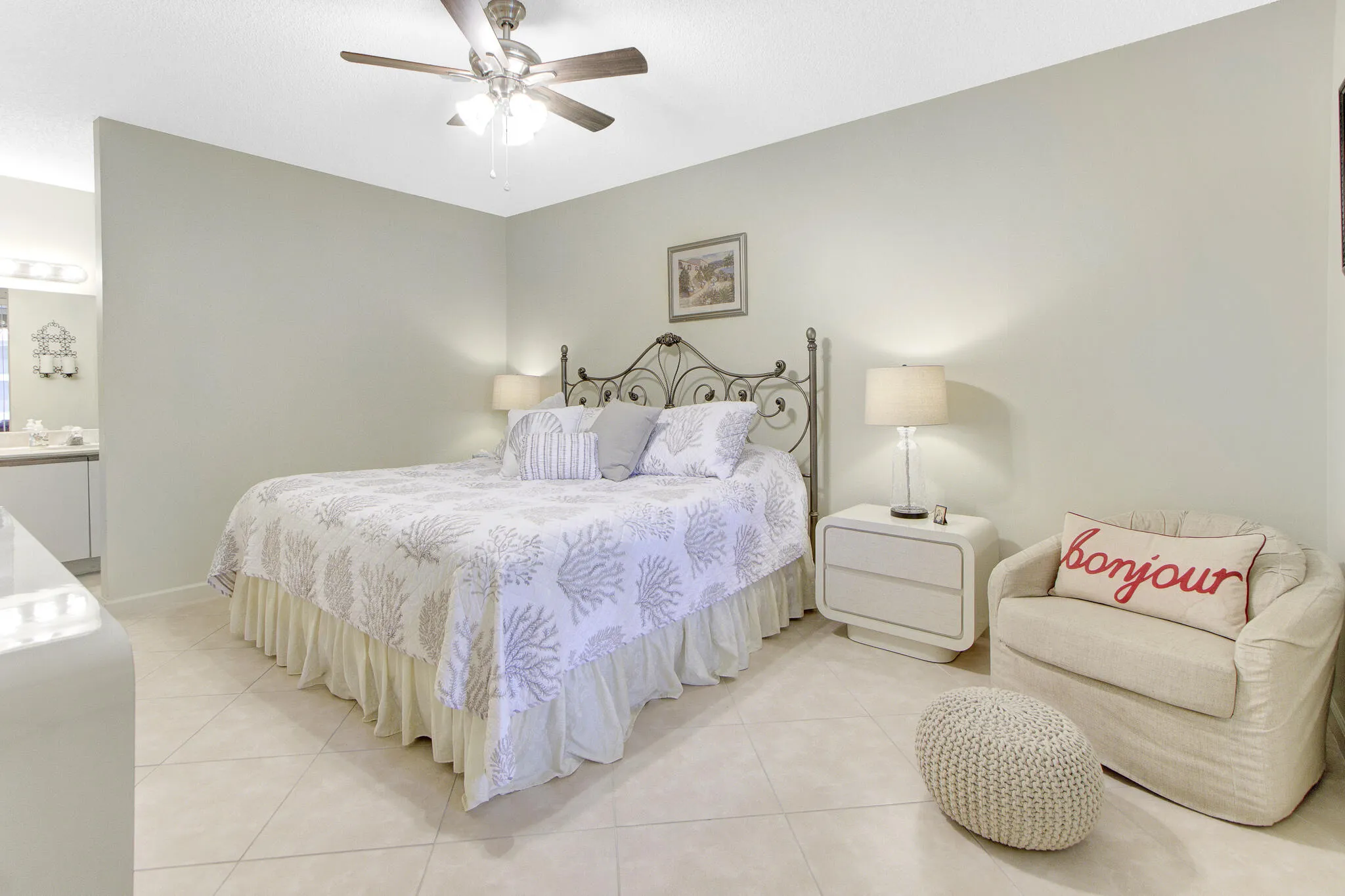 Spacious Primary Bedroom with ceiling fan