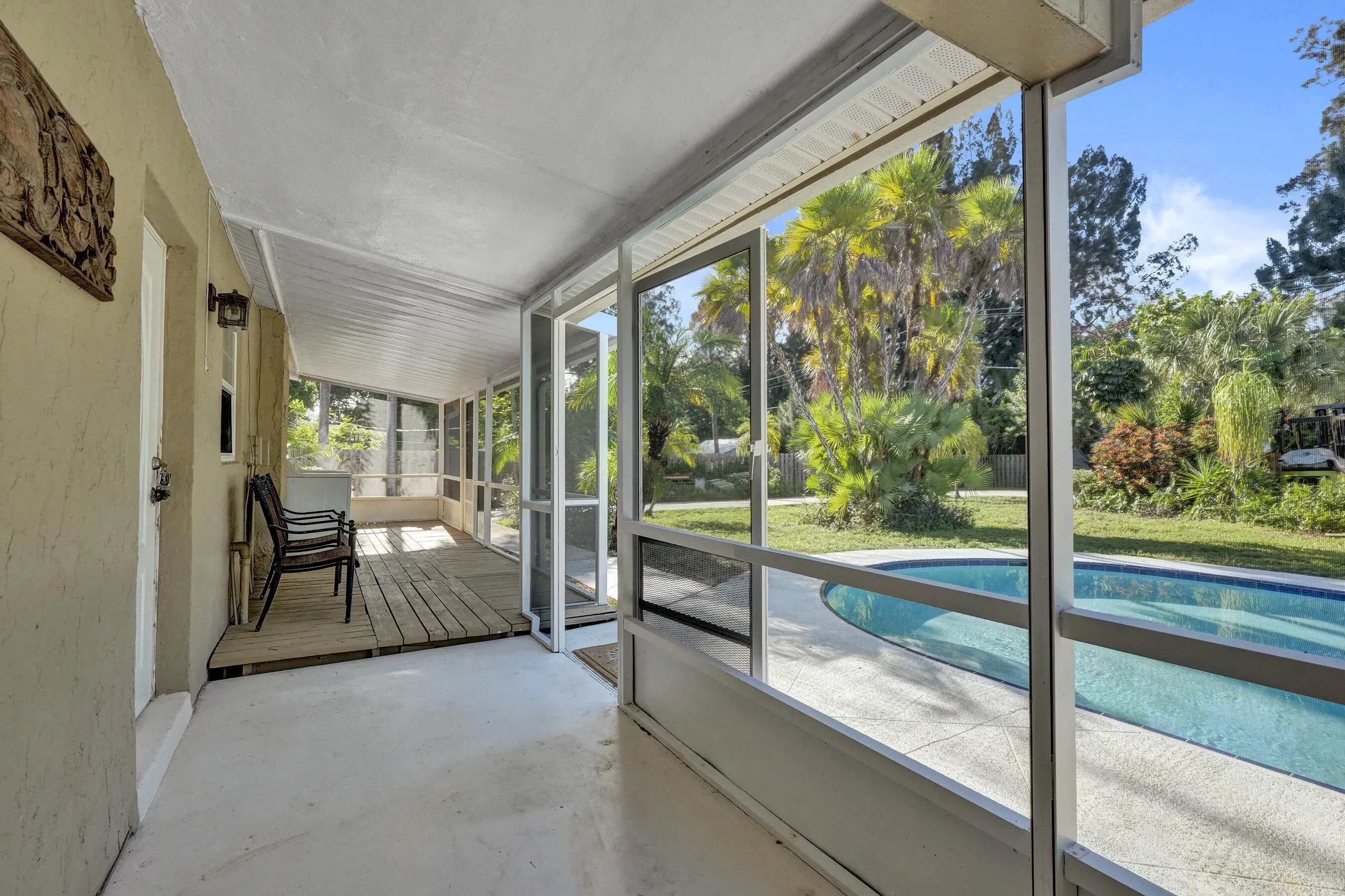 rear screened in porch