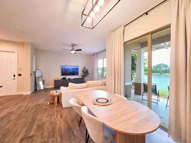 Dining and living area