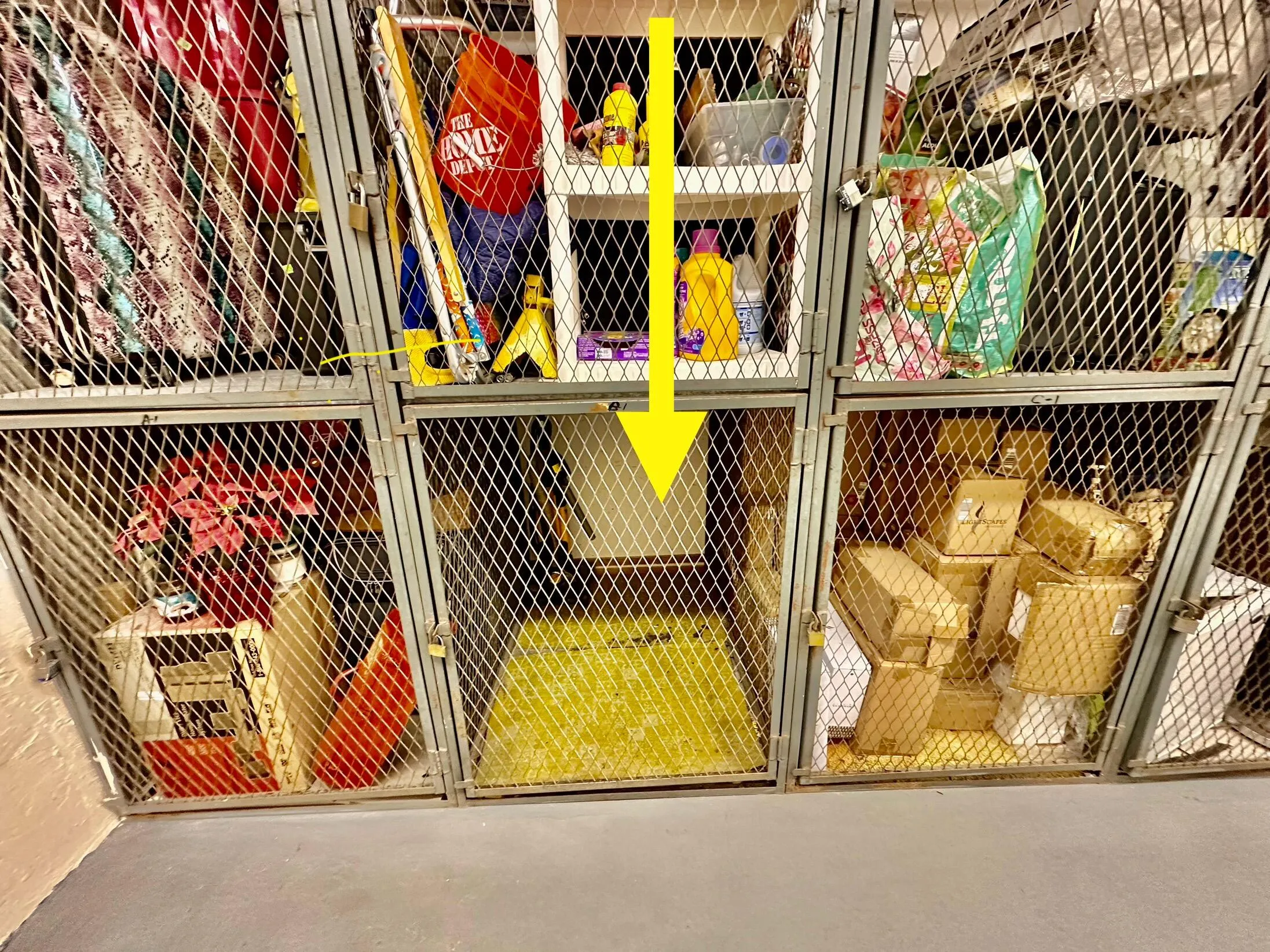 OUTSIDE STORAGE CAGE
