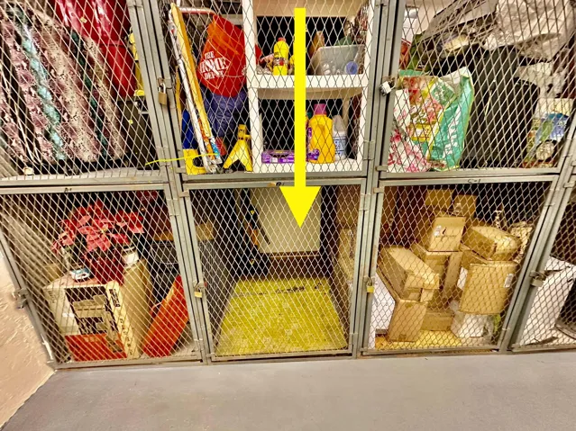 OUTSIDE STORAGE CAGE