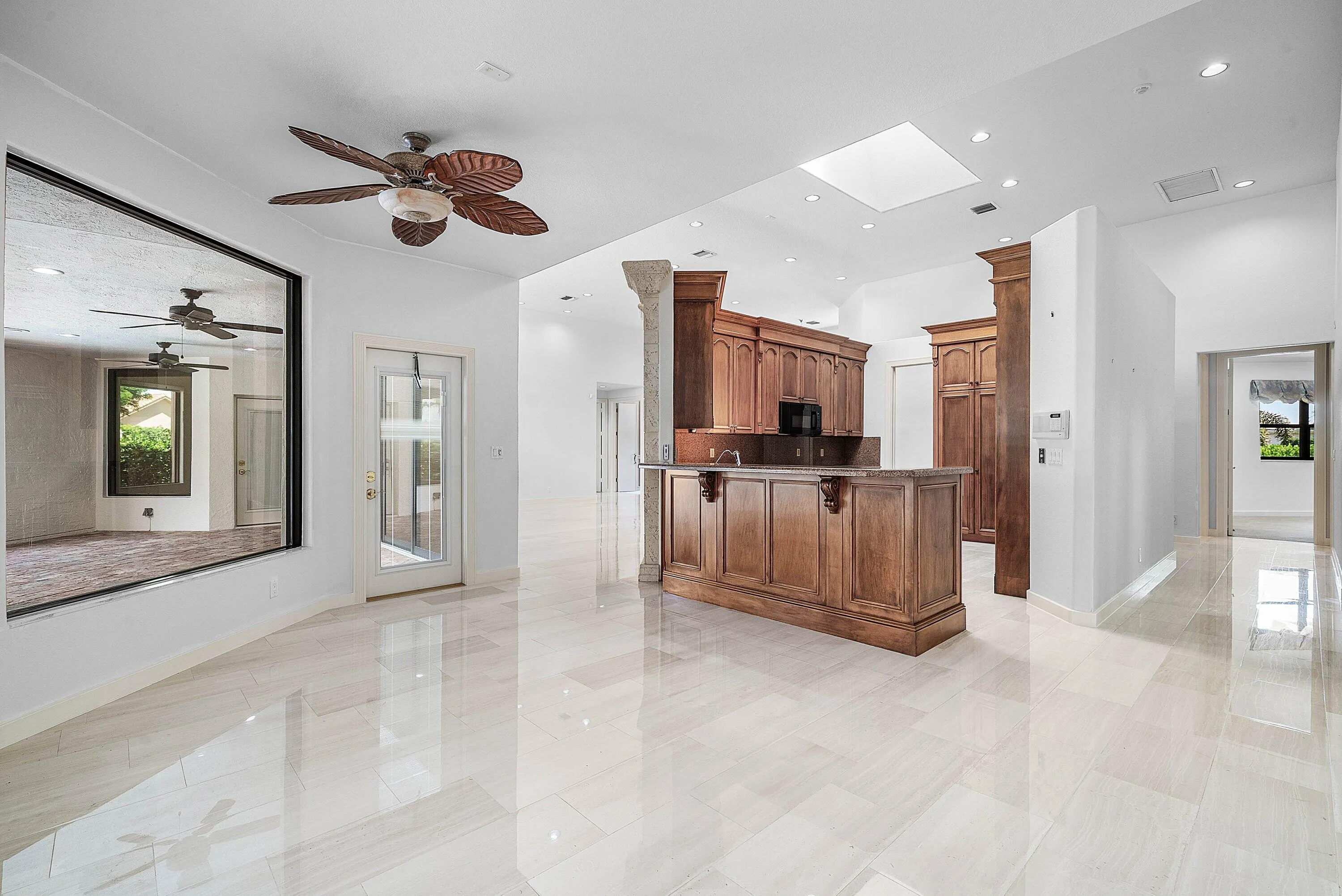 Family room of kitchen