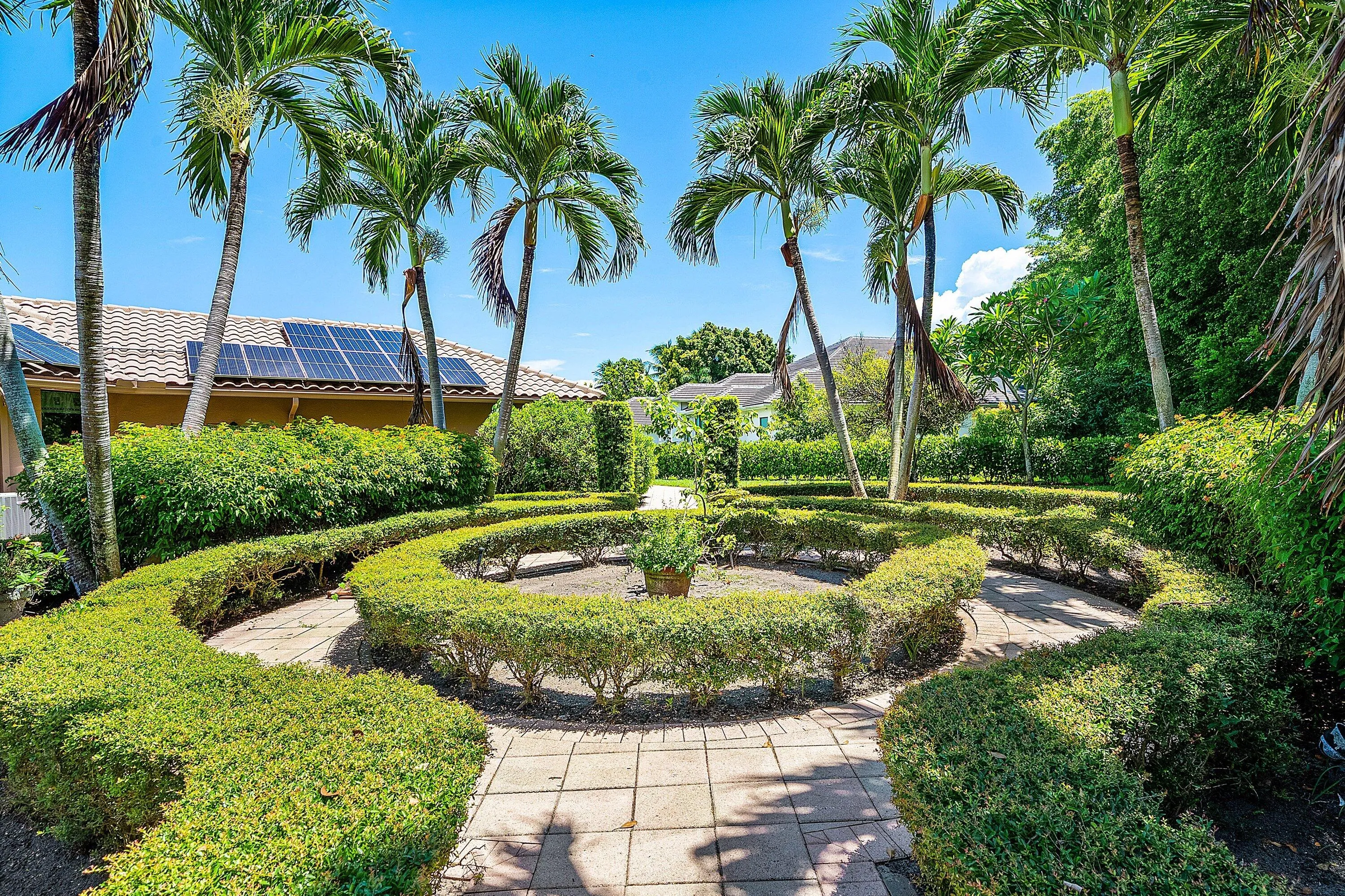 Manicured gardens