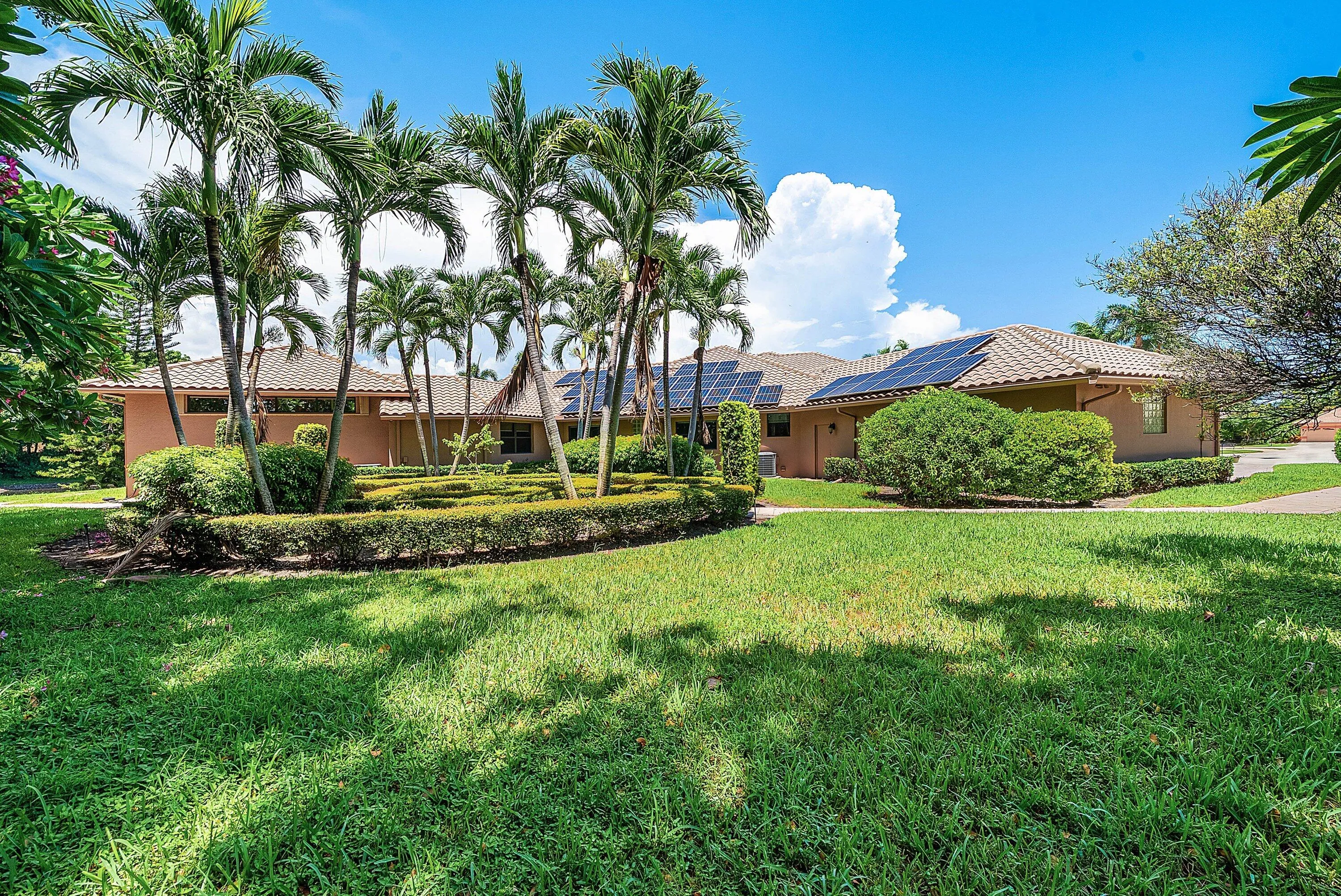 Manicured gardens