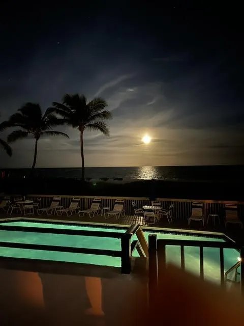 Pool at night