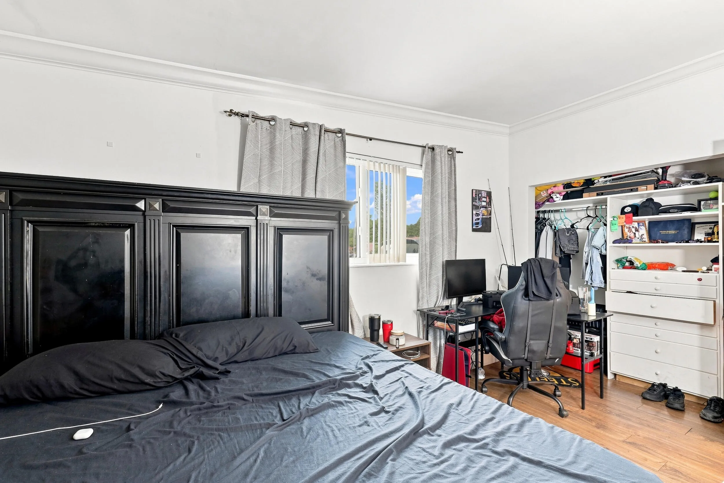 Additional bedroom view showcasing the room’s size and flexible layout.