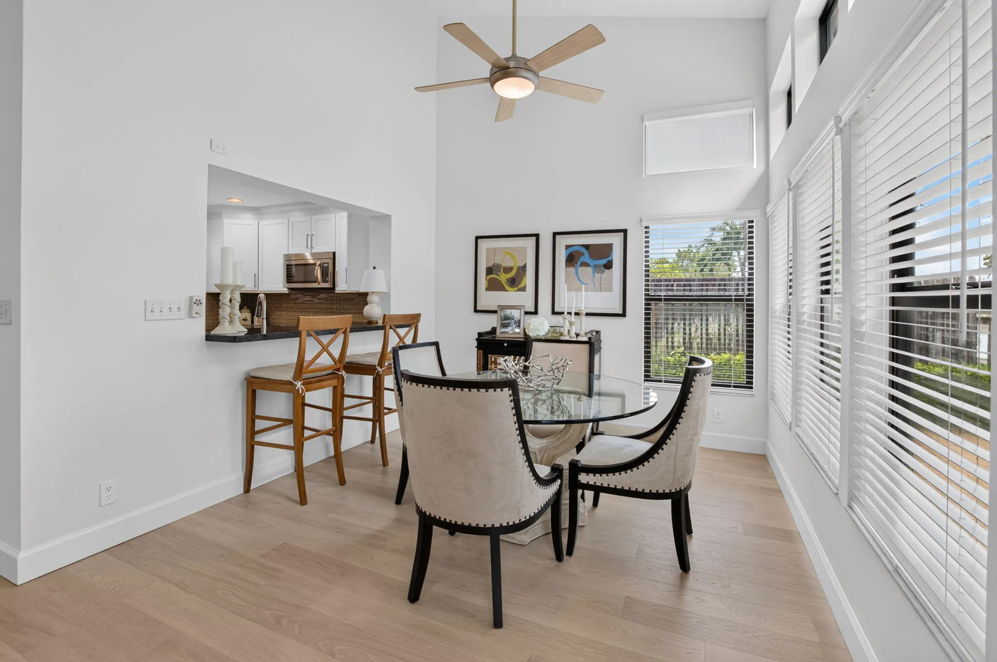DINING ROOM WITH CLERESTORY WINDOWS