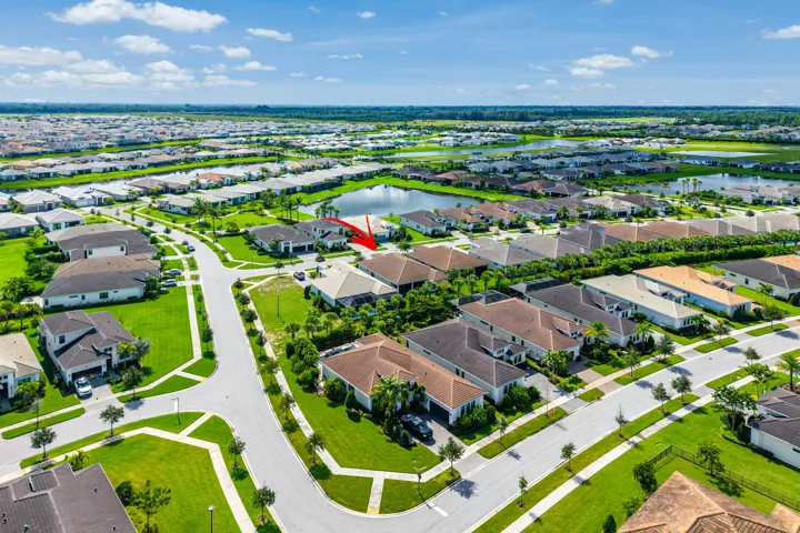 #29— Aerial view highlighting the home