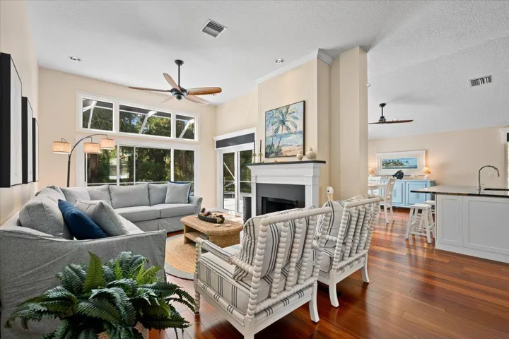 Living Room & Fireplace