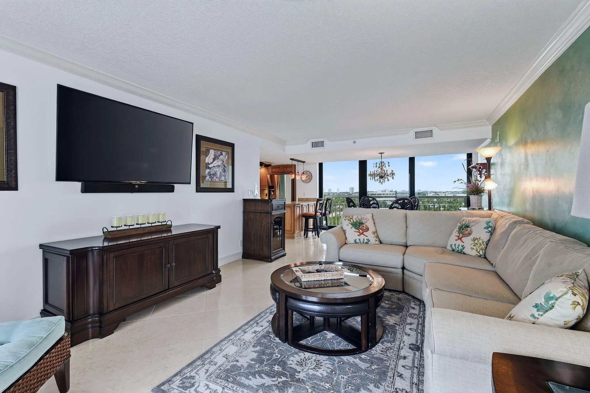 Living Room with Ocean Views