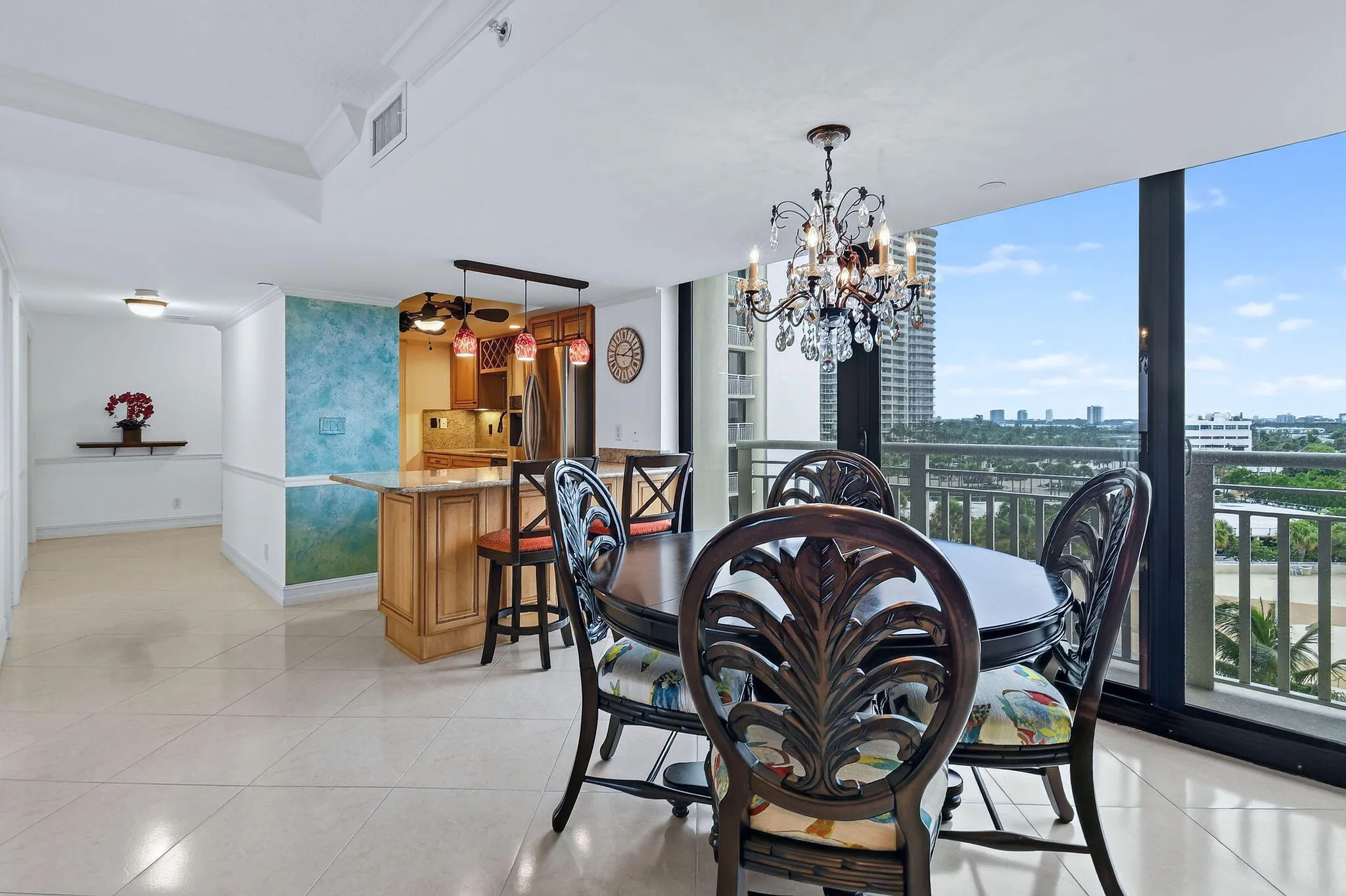 Open Kitchen and Dining areas