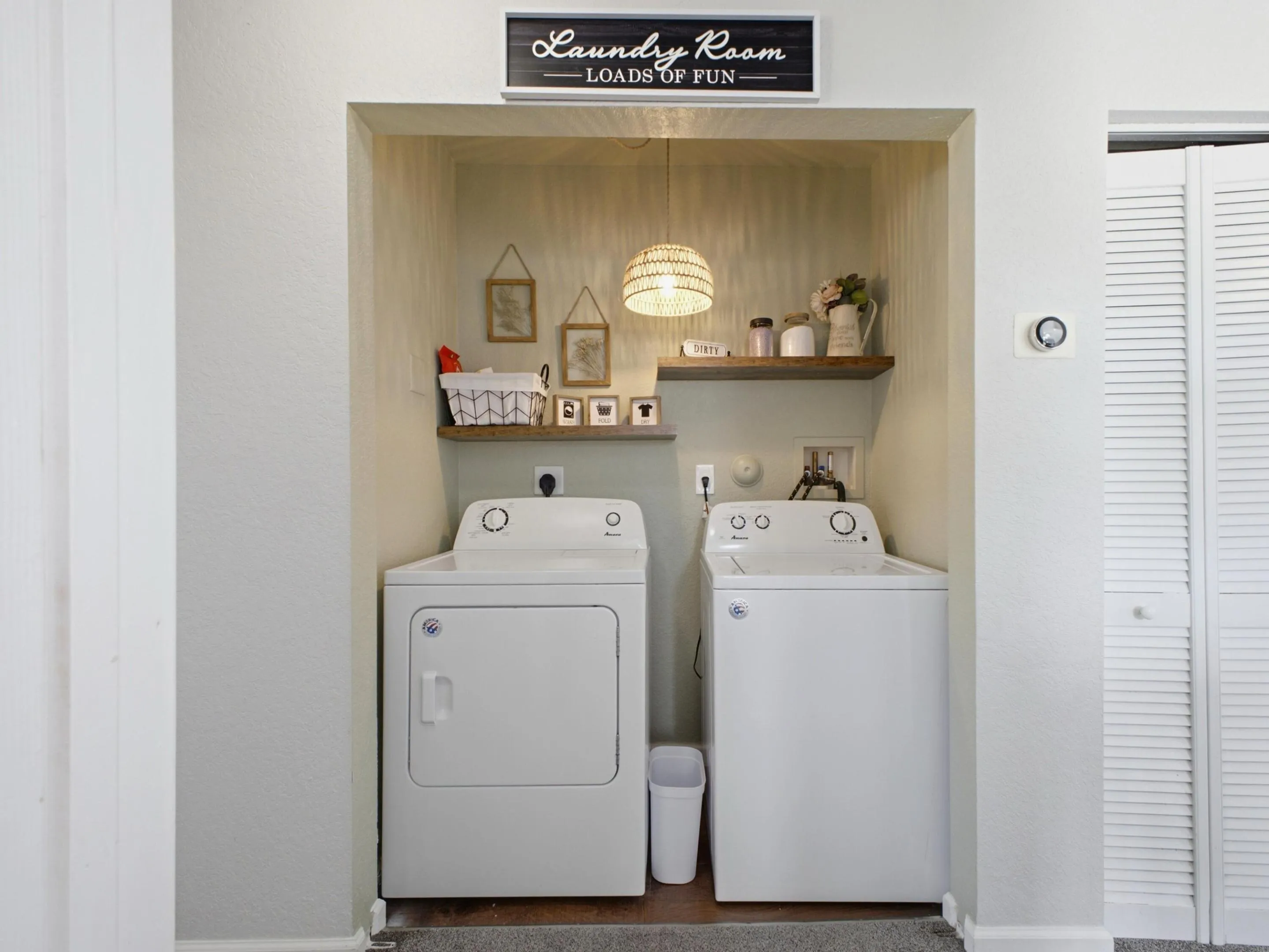 The Pinterest Laundry Area!