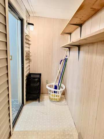 Pantry off laundry room